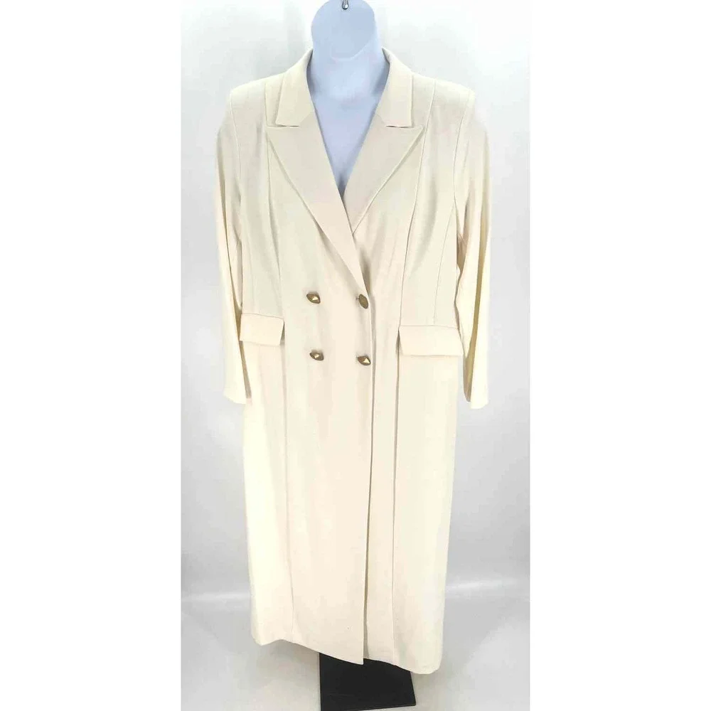 Size 16 DONNA KAREN Cream Dress